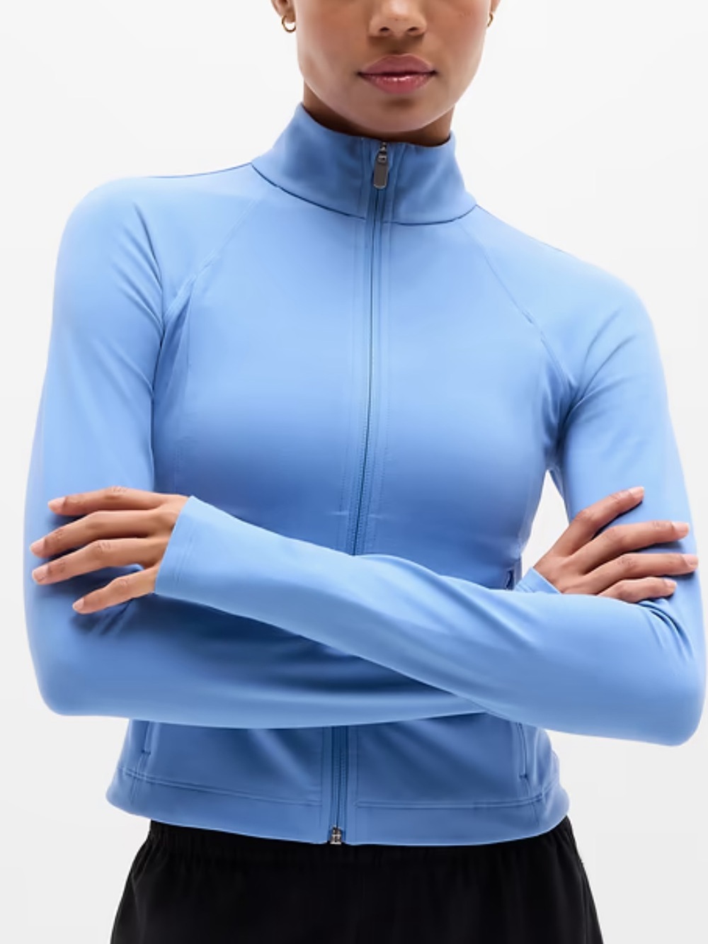 Athleta Salutation Crop Jacket - NWT size M wine/burgundy color